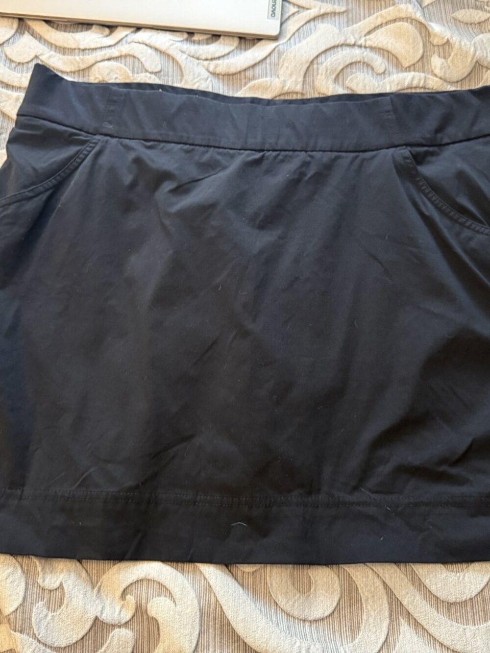 Columbia PFG Skort Womens 1XL Black Built-In Shorts Drawstring Pockets Outdoor